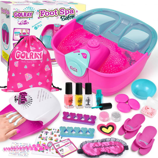 Golray kid foot spa tub with bubbles for a soothing at-home spa session