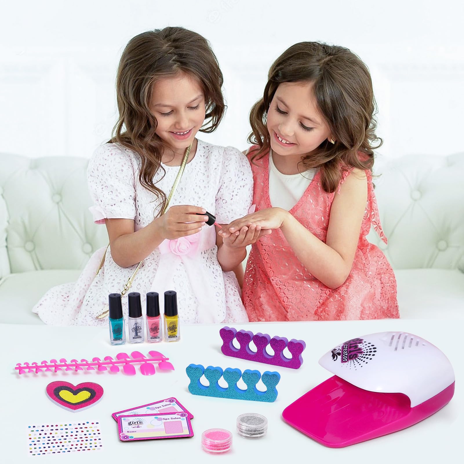 Golray toe separators help keep nails neat during art time