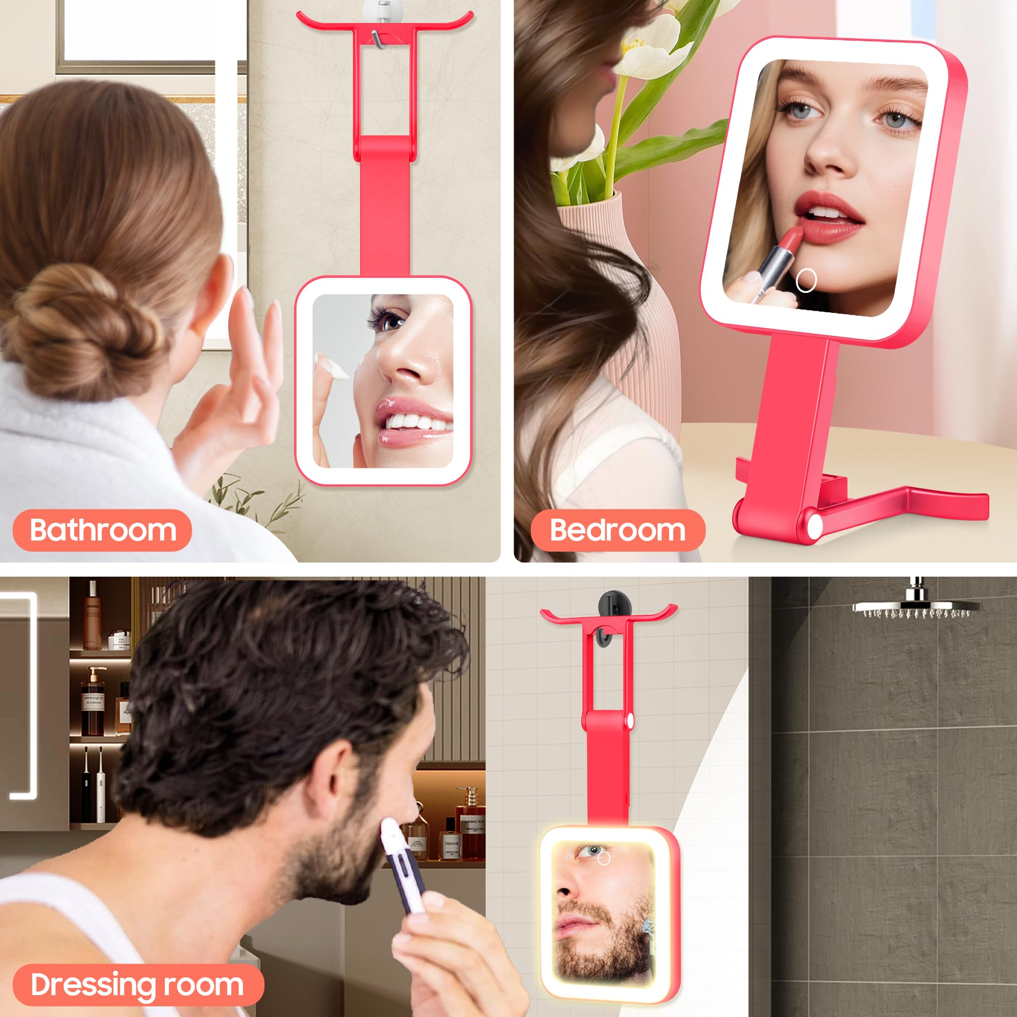 GOMIPURU gift-ready lighted mirror ideal for beauty lovers