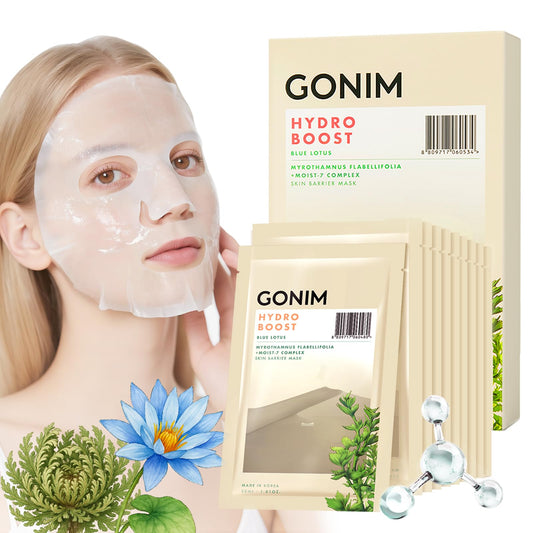 GONIM face mask activates collagen for plump, hydrated skin