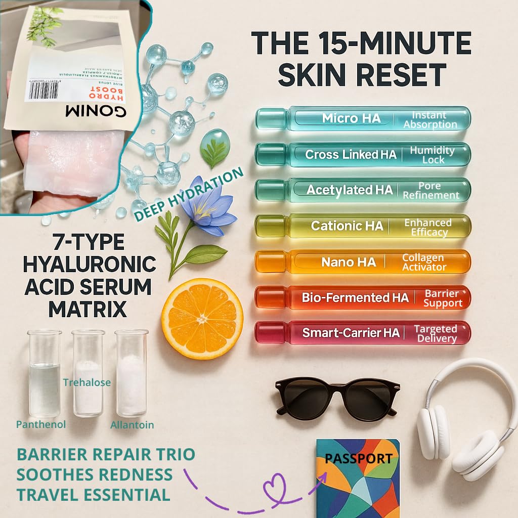 GONIM face mask with vitamin C serum for nourishing skin