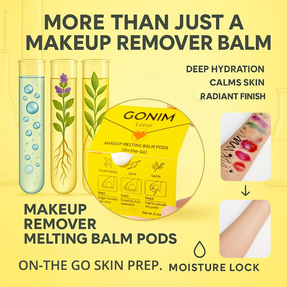 GONIM hyaluronic acid infusion boosts hydration during makeup removal.