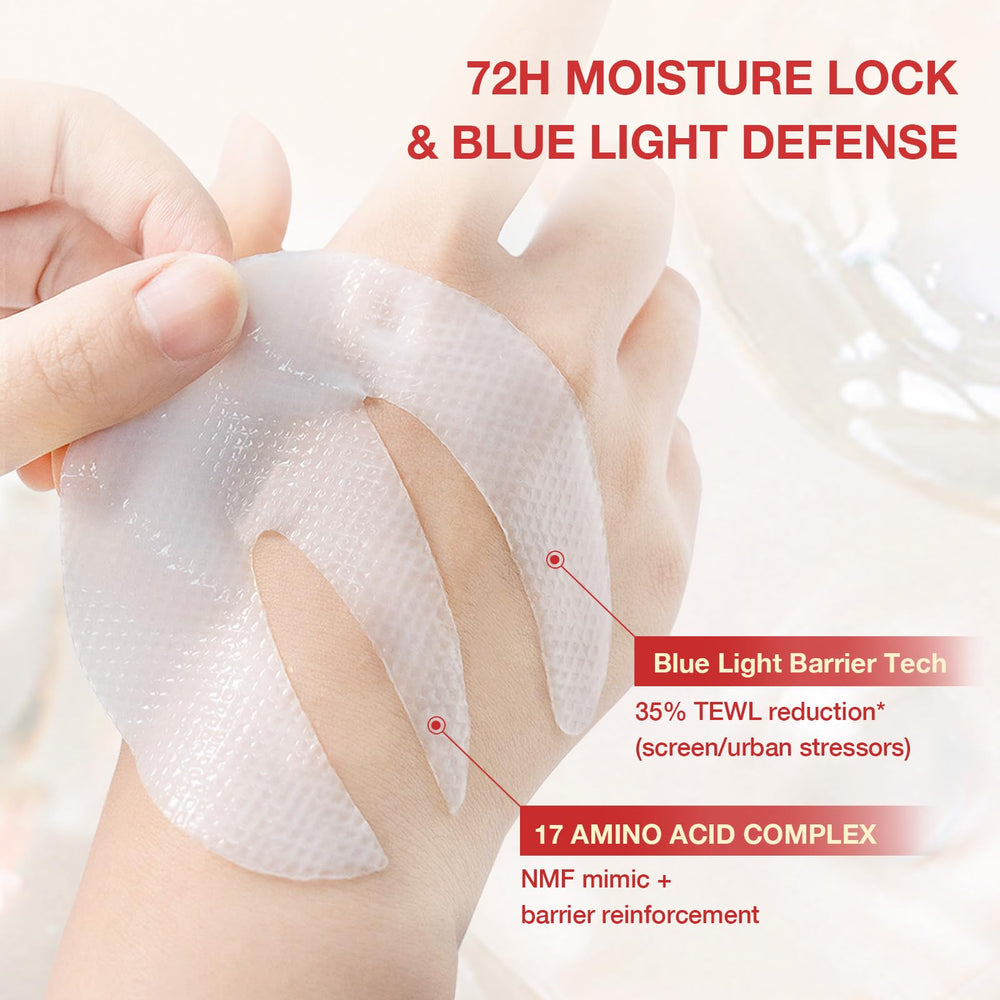 GONIM night-time routine with under-eye patches for rest-friendly care