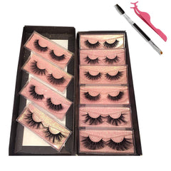 GOO GOO 3D Mink Eyelashes, 16-25mm full-strip for dramatic, eye-enhancing effect.