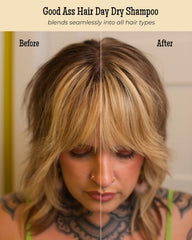 Good Ass Hair Day Dry Shampoo Powder (Dark) giftable packaging idea for stocking stuffers