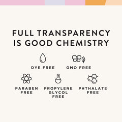 Good Chemistry Coco Blush bottle bathed in soft light suggesting lasting scent