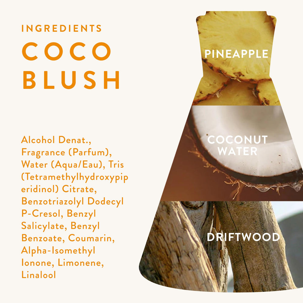Good Chemistry Coco Blush on vanity bright tropical mood for daytime wear