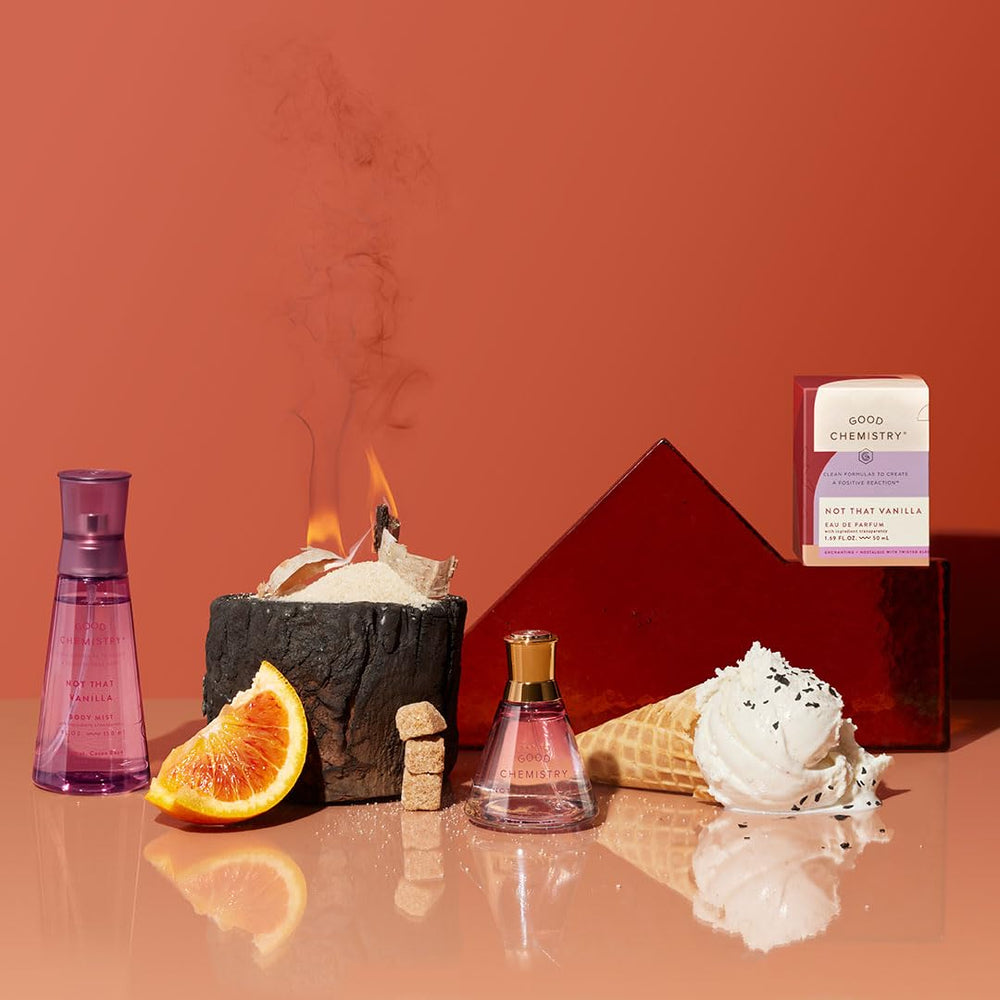 Cocoa bean hint visible, adding depth to the fragrance profile.