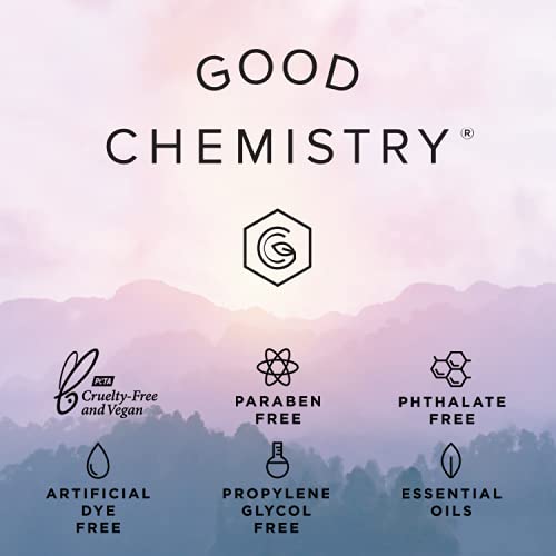 Good Chemistry Wild Child rollerball perfume contains essential oils for natural fragrance layers.