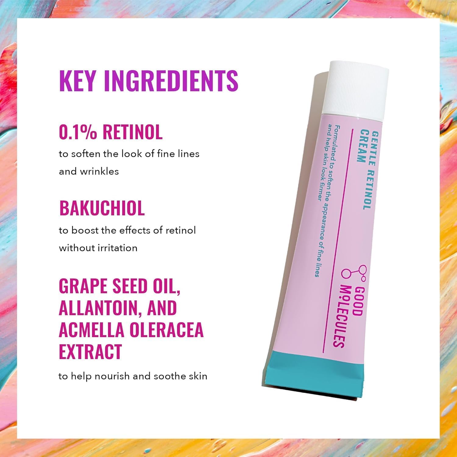 Good Molecules Gentle Retinol Cream Pack 2 side view for daily use.