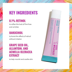 Good Molecules Gentle Retinol Cream Pack 2 side view for daily use.