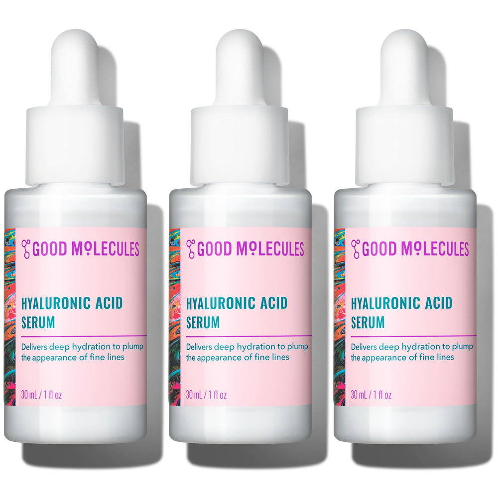 Good Molecules Hyaluronic Acid Serum Pack 3 bottles for consistent daily hydration
