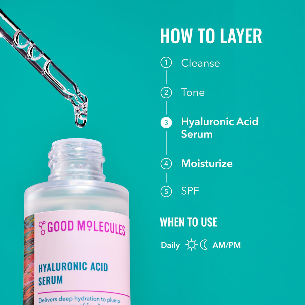 Packaging label highlights vegan and cruelty-free formula of the serum.