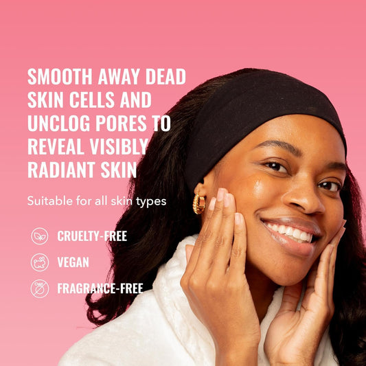 Good Molecules exfoliating drops on hand ready for nightly use