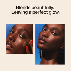 Good Weather Skin The One Warm Glow application on face blends easily.