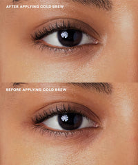 GOOD WEIRD Under-eye puffiness and dark circle improvement concept shot.