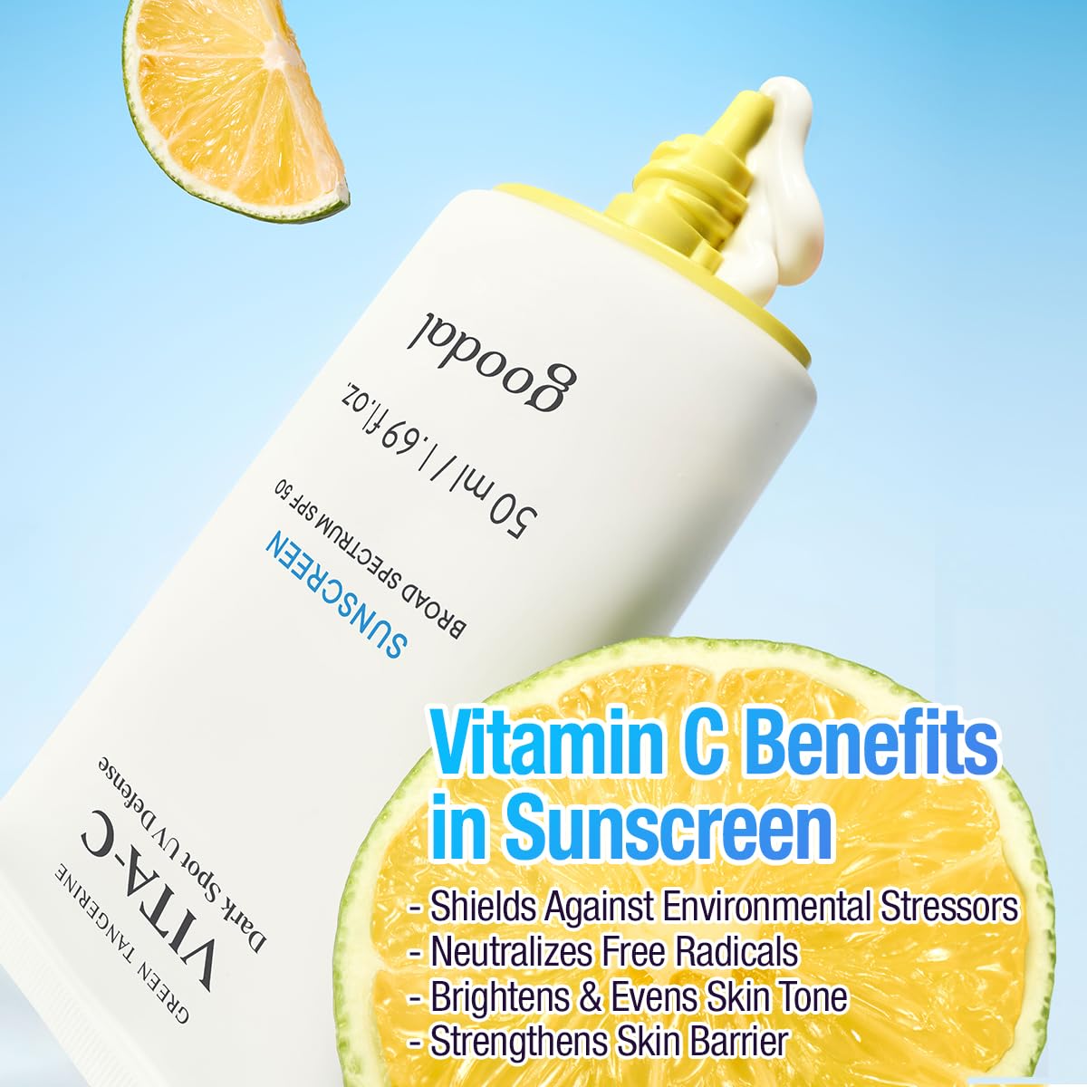 GOODAL sunscreen showing no white cast on a range of skin tones.