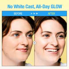 GOODAL vegan formula with green-tangerine vitamin C for a brighter sunscreen routine.