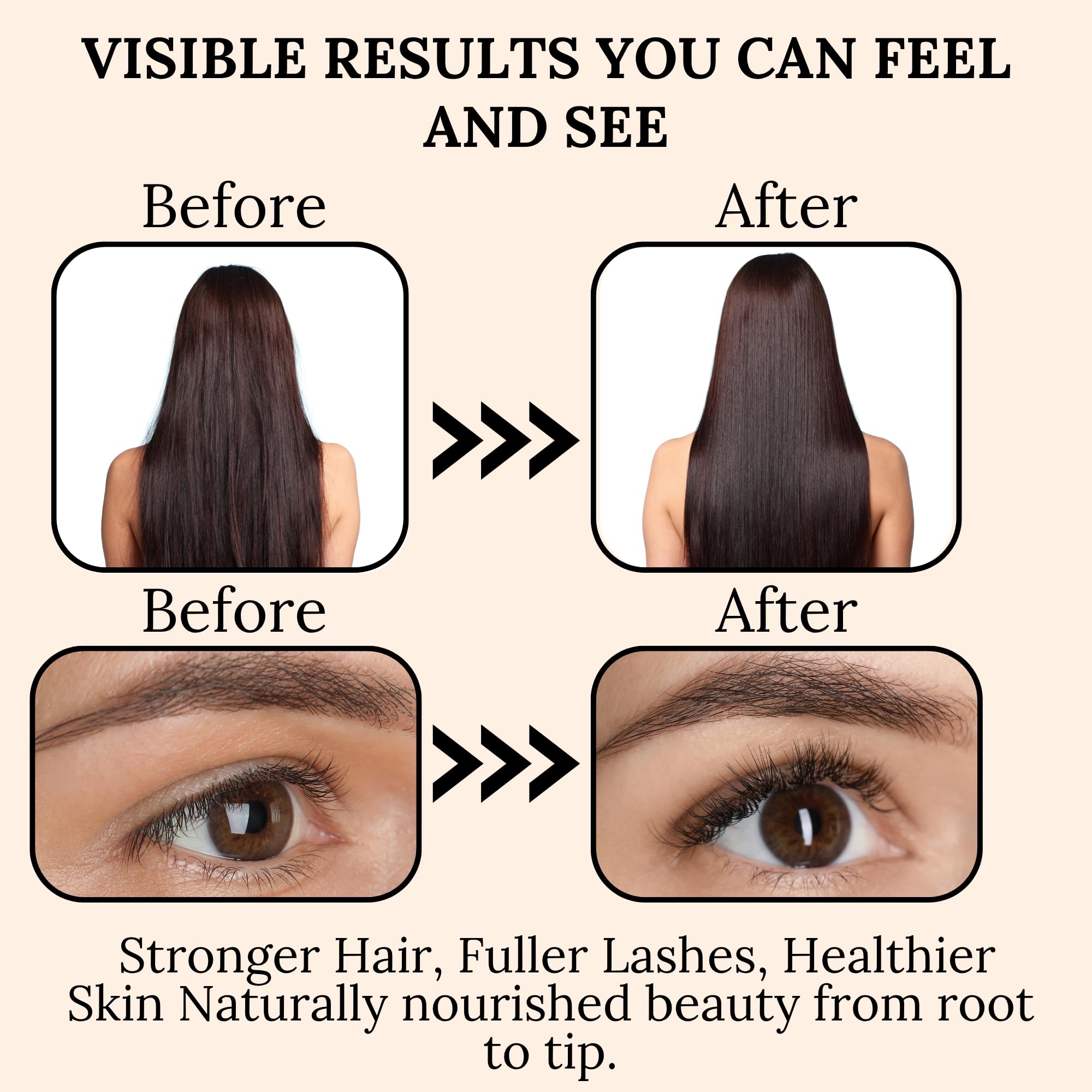 Hair growth oil application by The Goodbye Company for nourishing strands