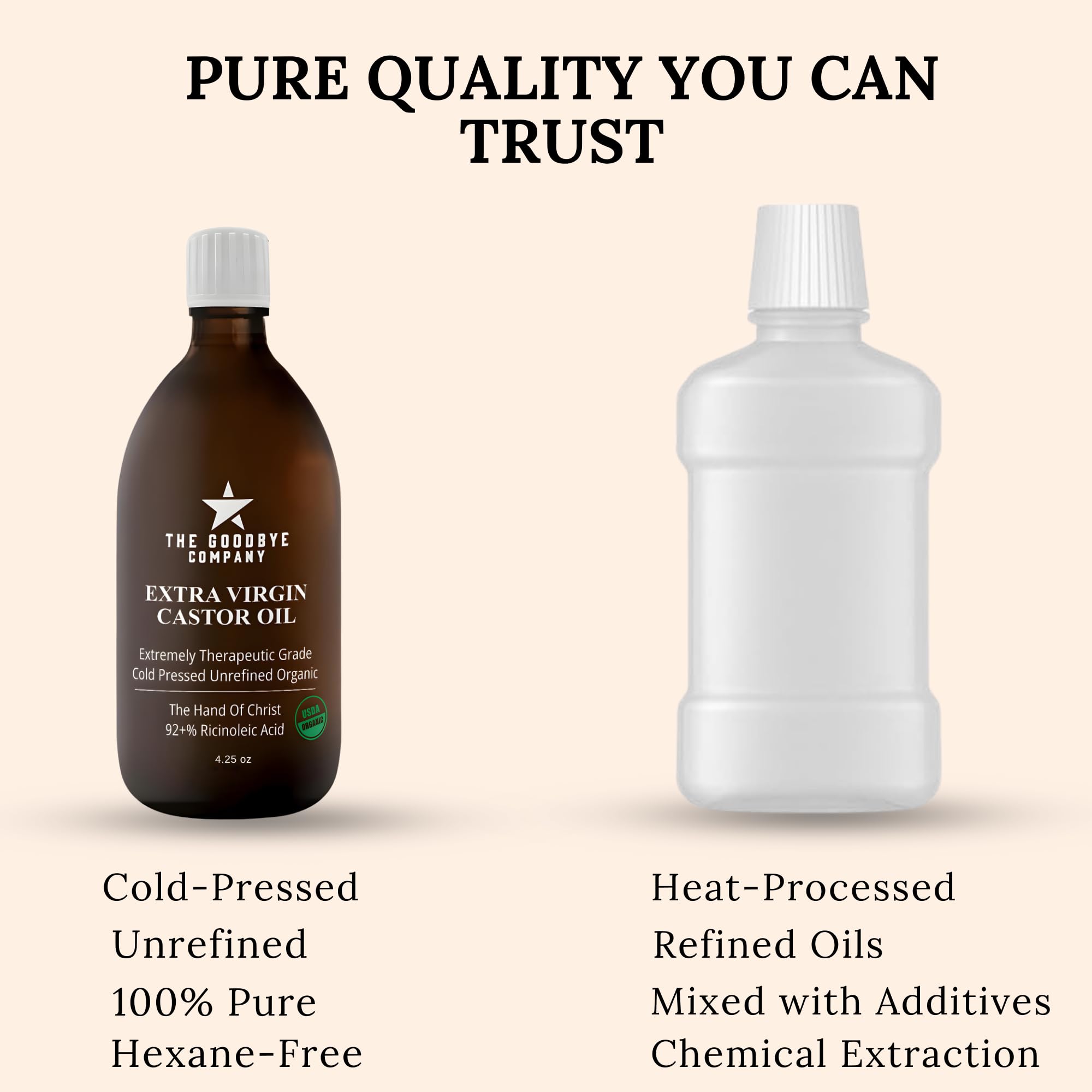 Lashes and brows nourishment with Goodbye Company castor oil for a fuller look