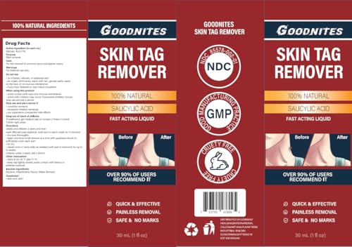 Goodnites Skin Tag Remover precision applicator shown for targeted, tidy treatment.
