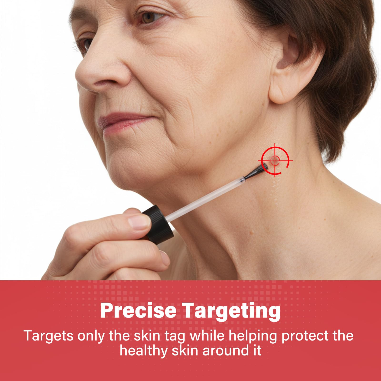 Goodnites Skin Tag Remover shows quick-dry finish with no oily residue.