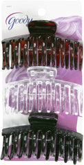 Goody Classics Claw Hair Clip Medspiral in brown secures medium to long hair for everyday use.