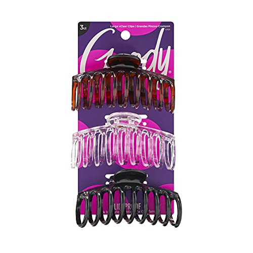 Goody Classics Claw Hair Clip Medspiral in clear offers versatile daily hold.