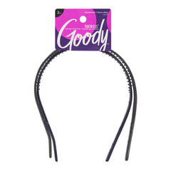 Goody Ouchless Flex Thin headband in black offers comfortable all-day wear.