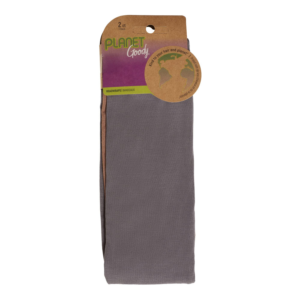Goody Planet pink headwrap on head shows soft bamboo fabric for all-day comfort