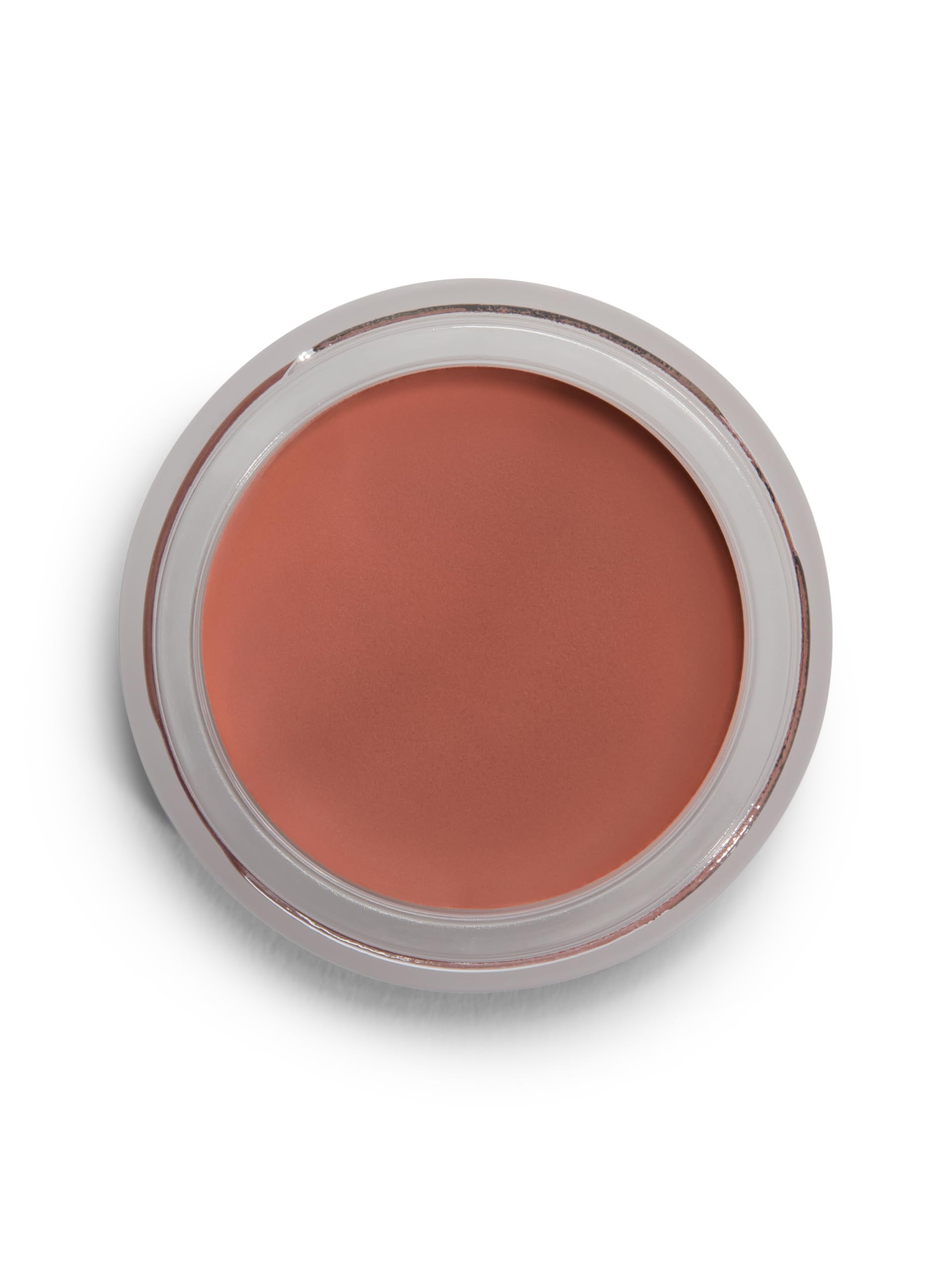 Goop Beauty Cream Blush Velvelteen sheer mauve swatch on cheek for natural glow.