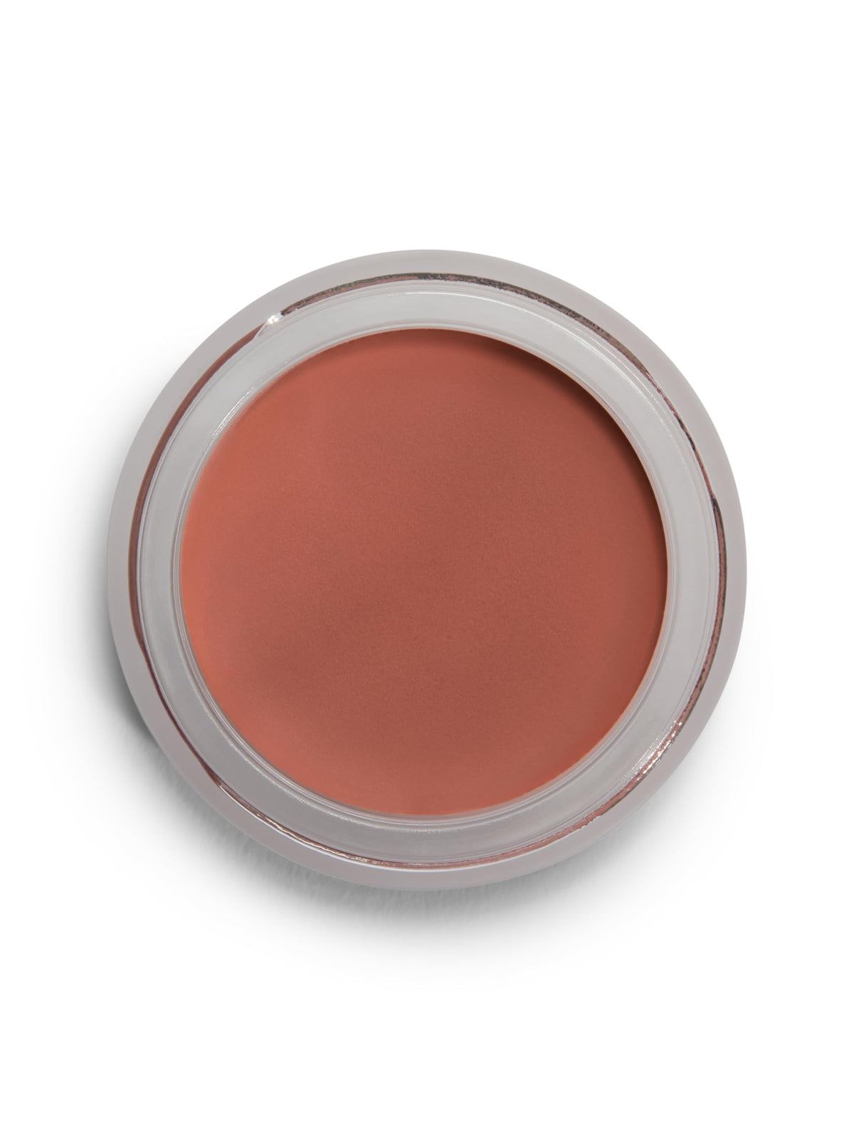 Goop Beauty Cream Blush Velvelteen sheer mauve swatch on cheek for natural glow.