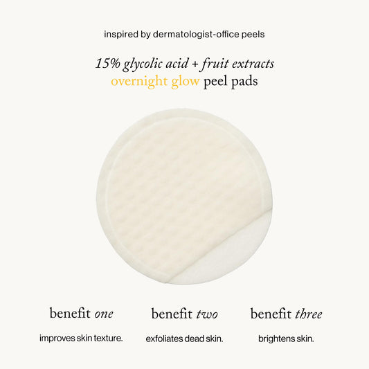 goop Beauty dual-textured pad closeup for effective facial exfoliation.