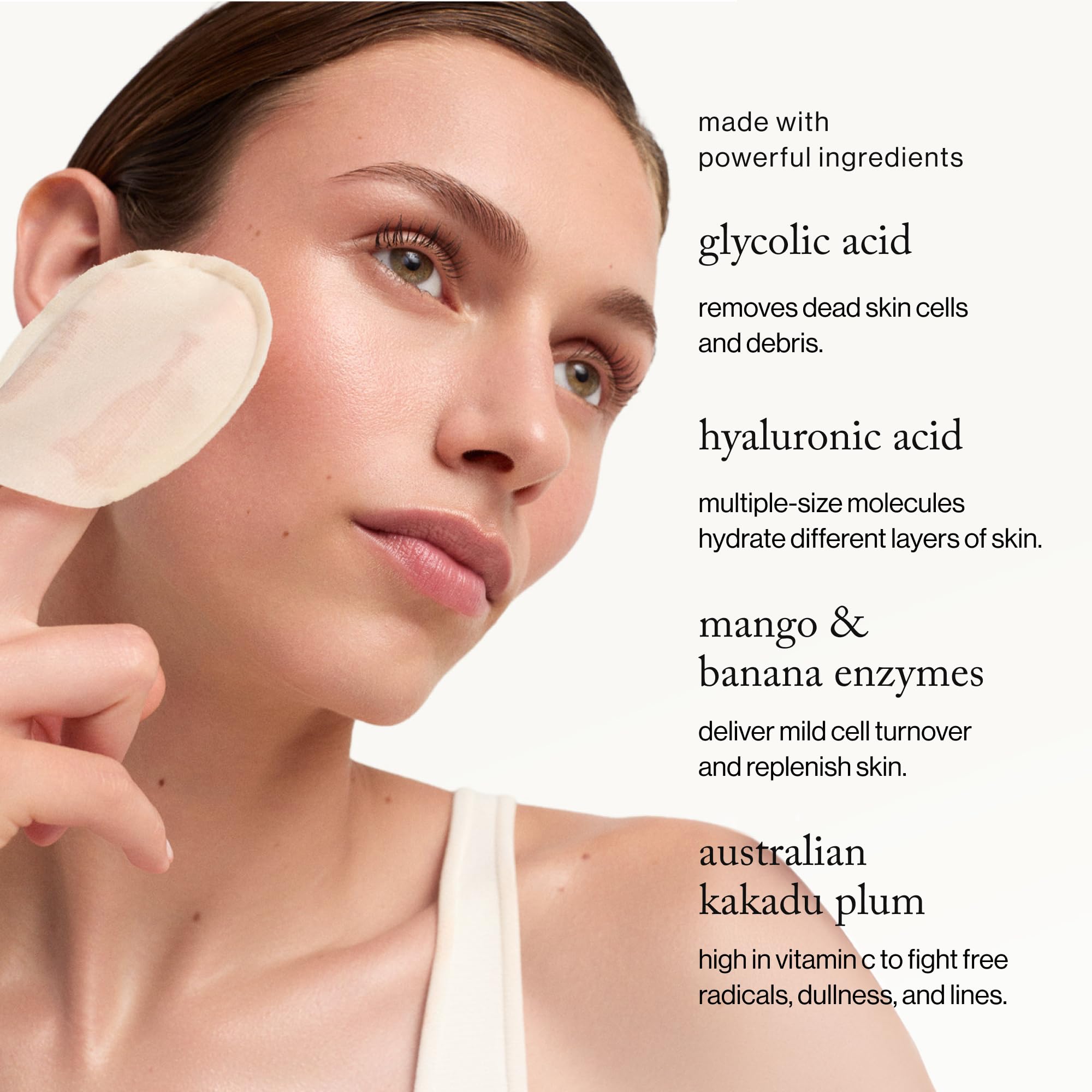 goop Beauty fruit extracts blend with mango, banana, kakadu plum to boost texture.