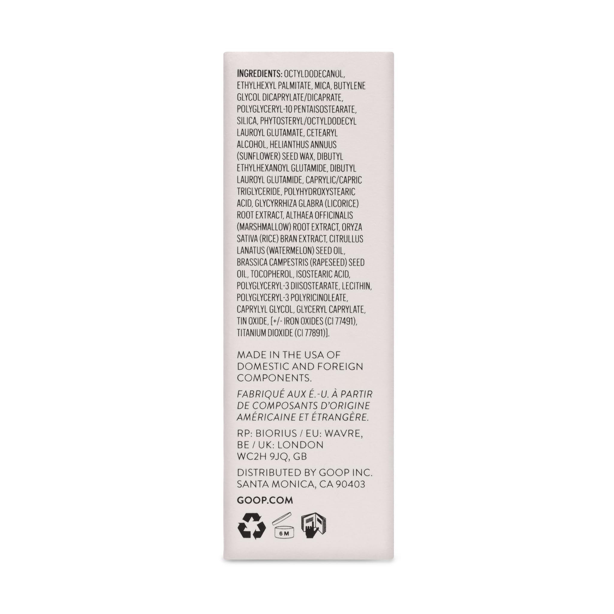 Goop Beauty Glow Skin Highlighter Stick skin-care feel on skin