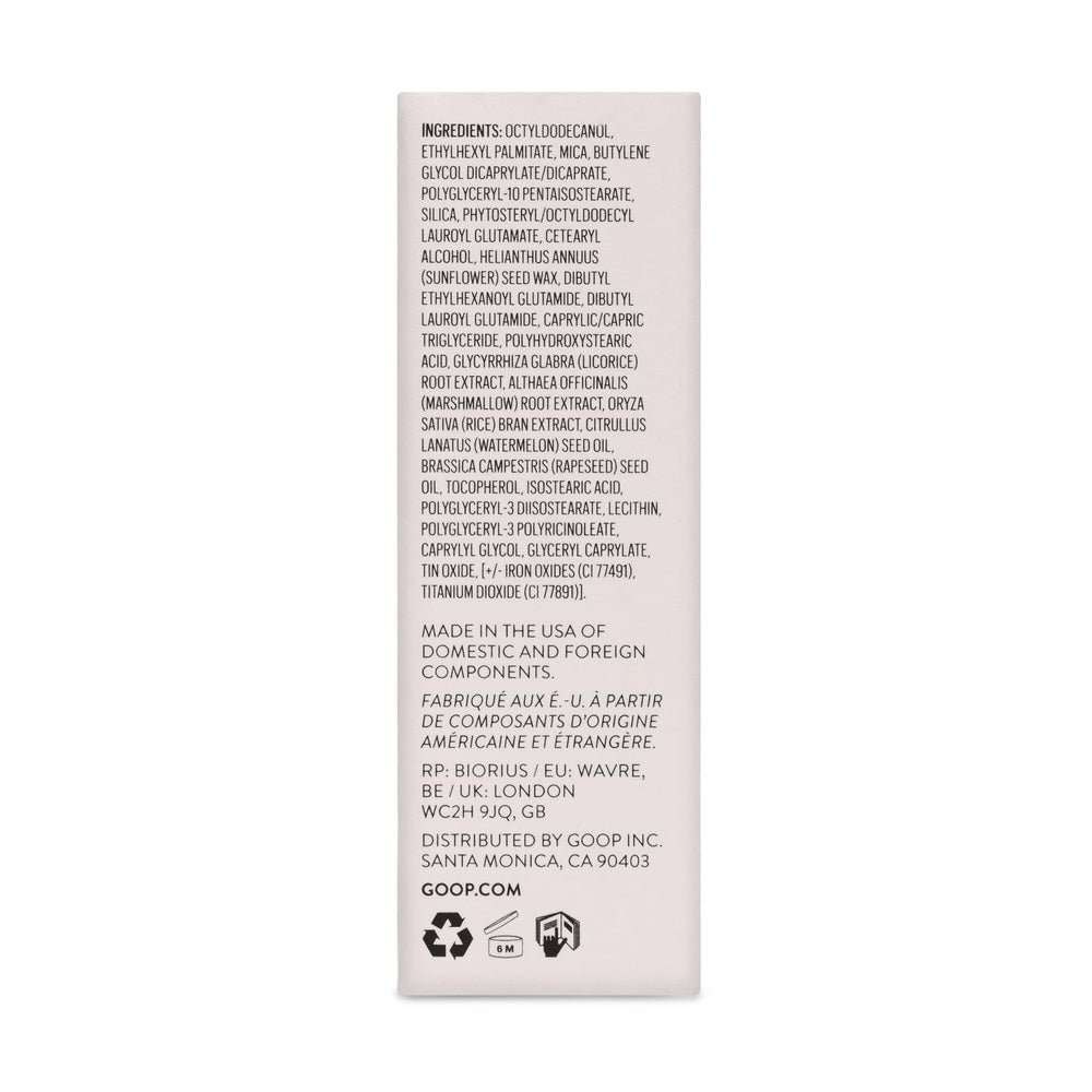 Goop Beauty Glow Skin Highlighter Stick skin-care feel on skin