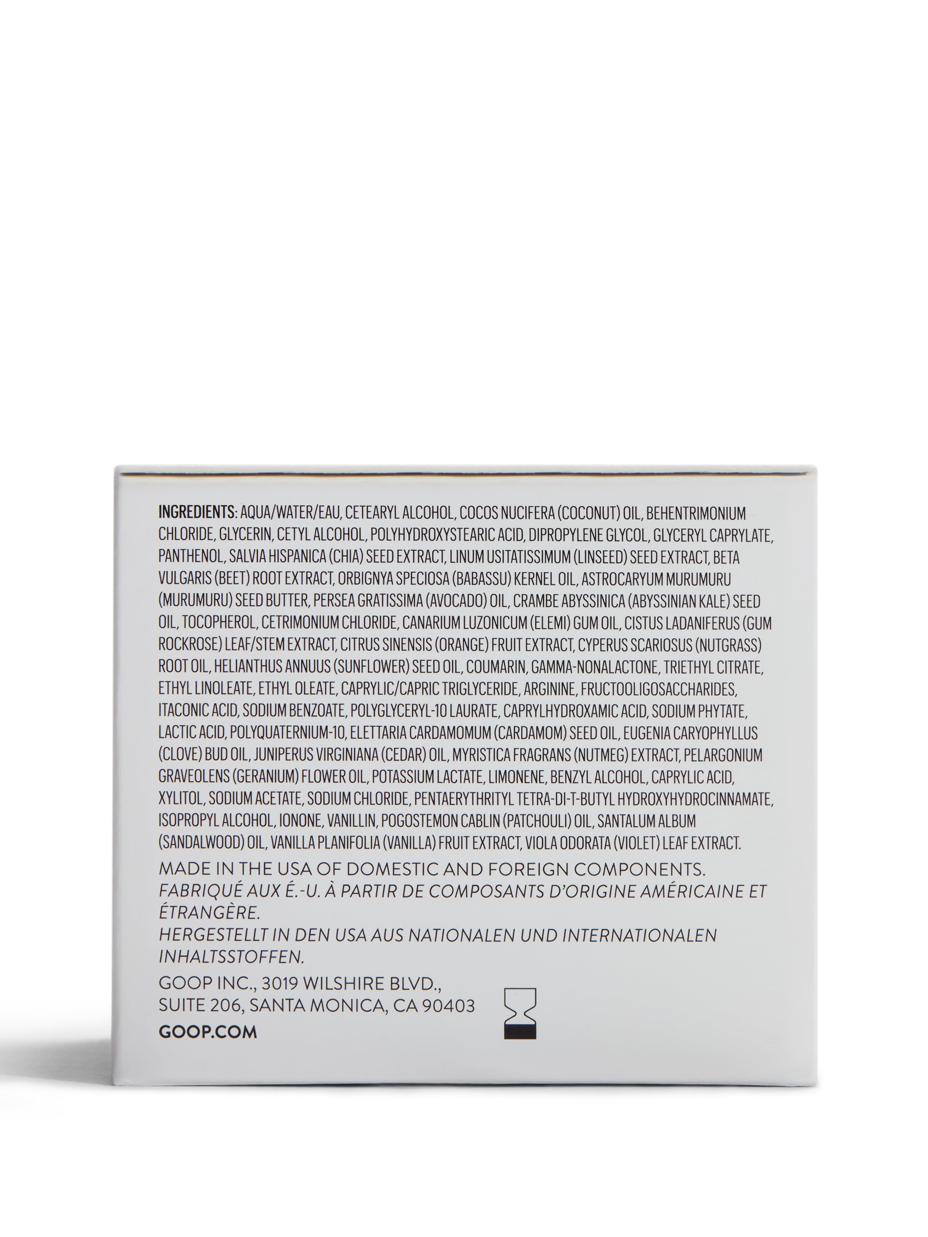 goop Beauty Hair Mask packaging on display showcasing sulfate-free formula.
