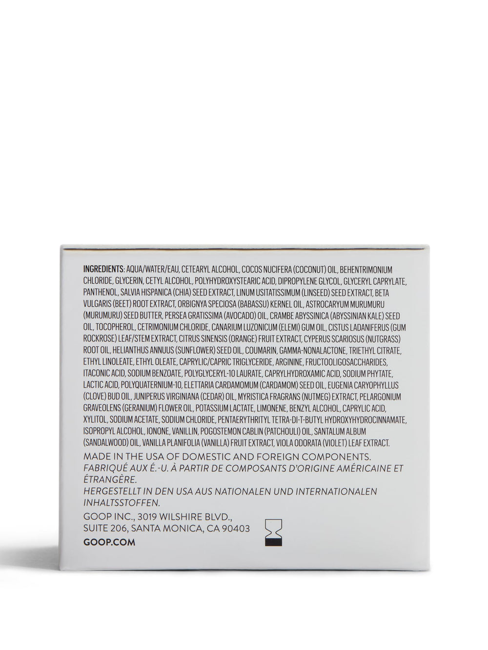 goop Beauty Hair Mask packaging on display showcasing sulfate-free formula.