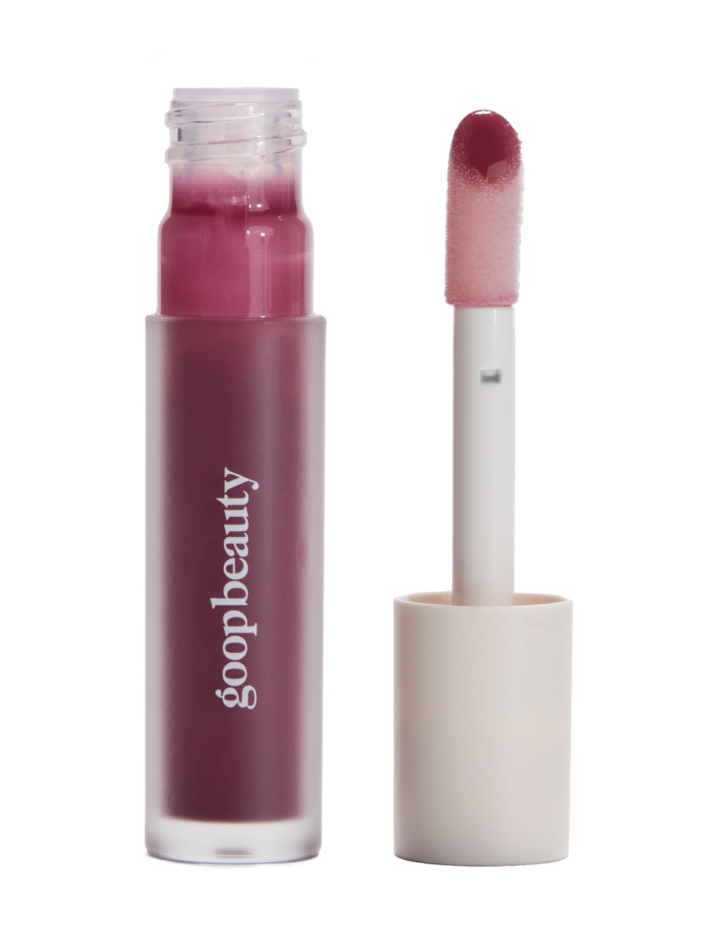 Goop Beauty Hydra-Barrier Gel Gloss Lilac in a sleek tube for soft color and moisture.