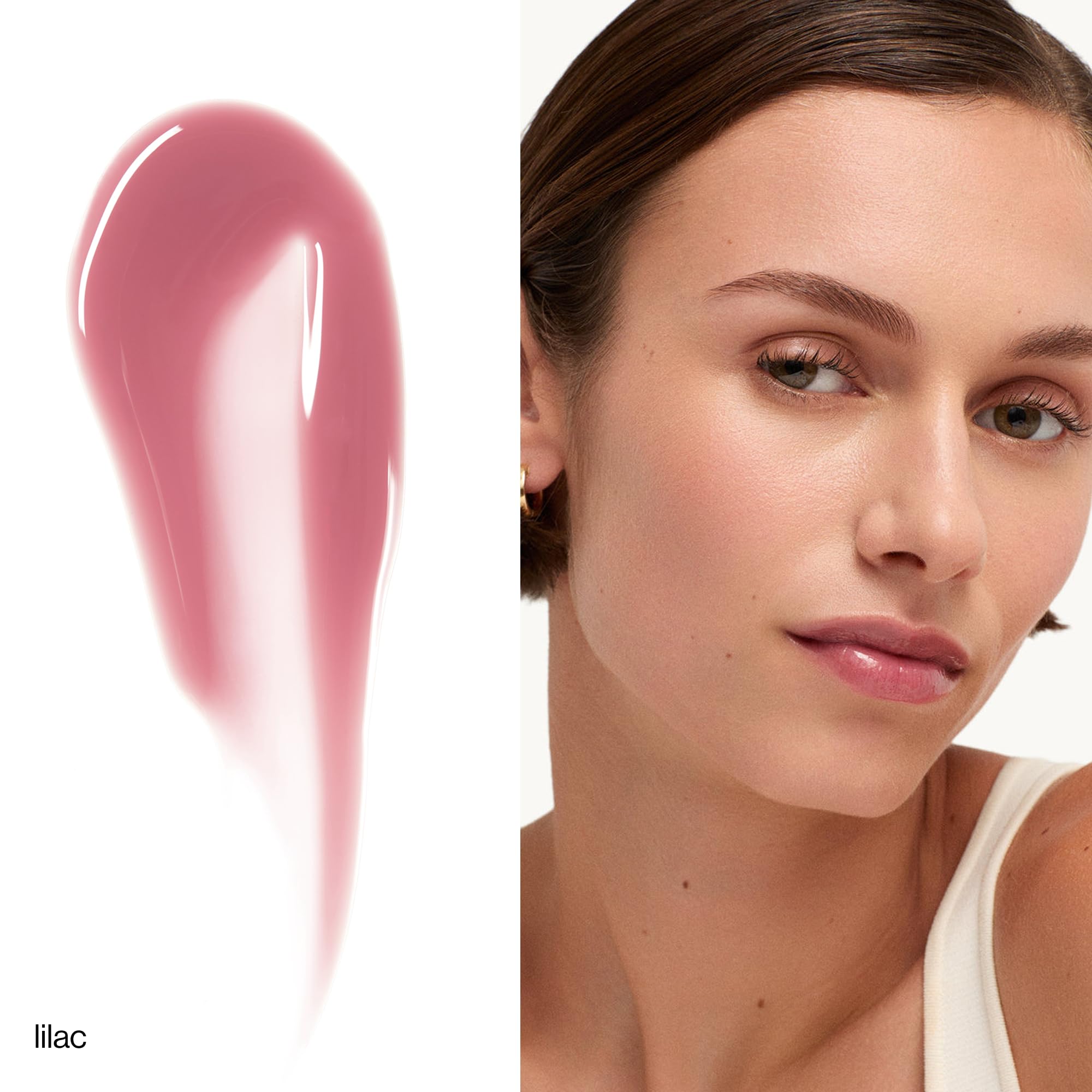 Close-up of Hydra-Barrier Gel Gloss texture showing gel-like glide and conditioning feel.