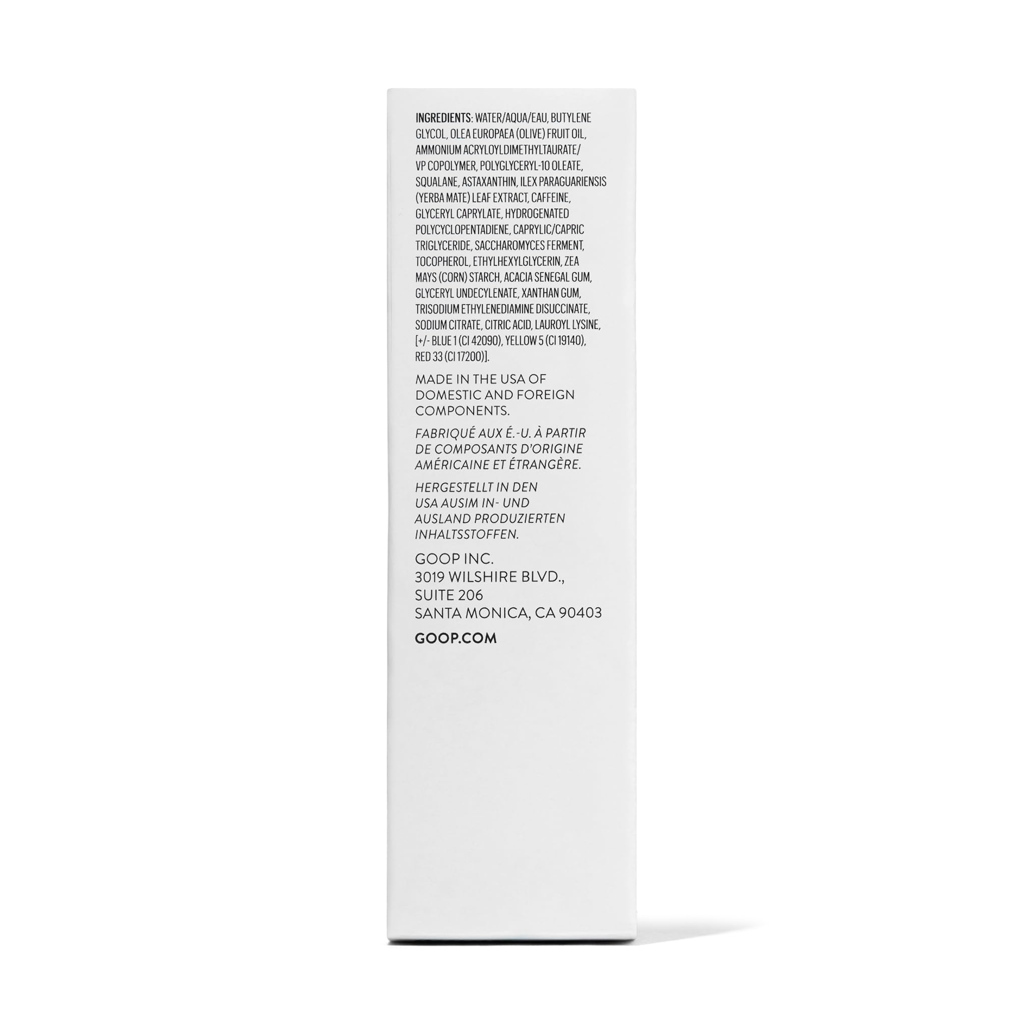 Goop Beauty Summertone Bronzing Gel packaging closeup shows portable 1 oz tube