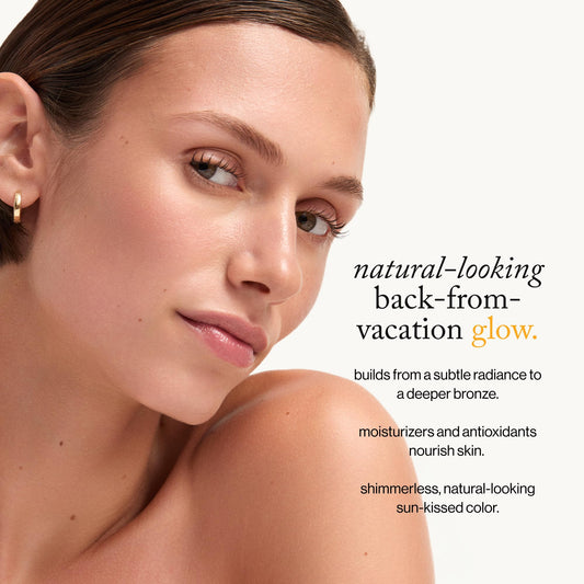 Goop Beauty Summertone Bronzing Gel swirl on skin highlights a natural glow