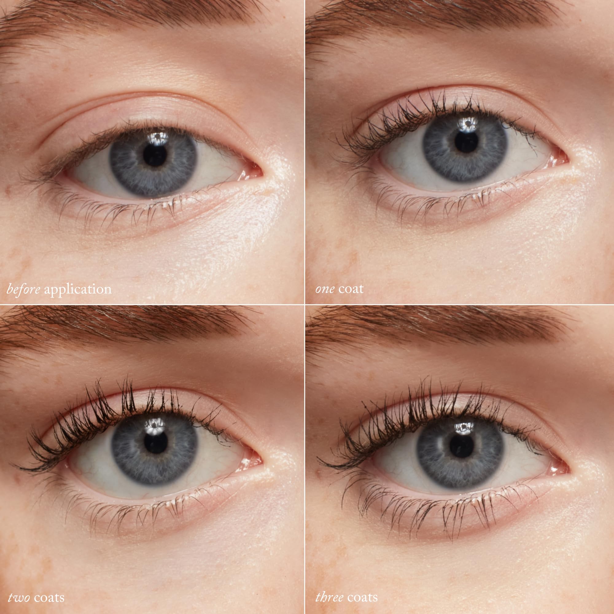 goop Featherlash formula showcases Widelash peptides and vitamin E for lash conditioning.