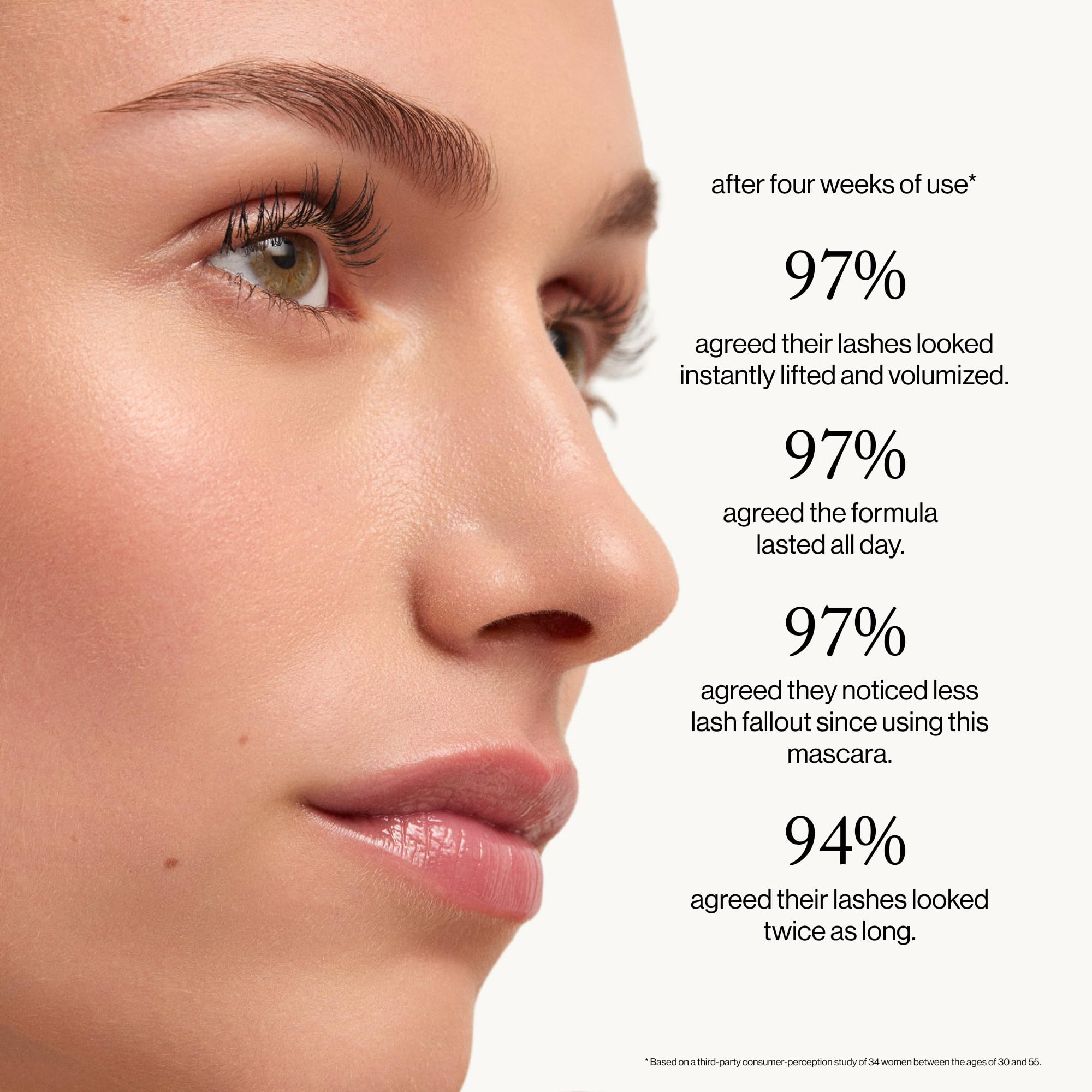 goop Featherlash swatch demonstrates length and curl with a clean, nourishing formula.