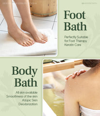 GOOSPERY Monage mugwort foot soak prep hints at spa-like relief for tired feet