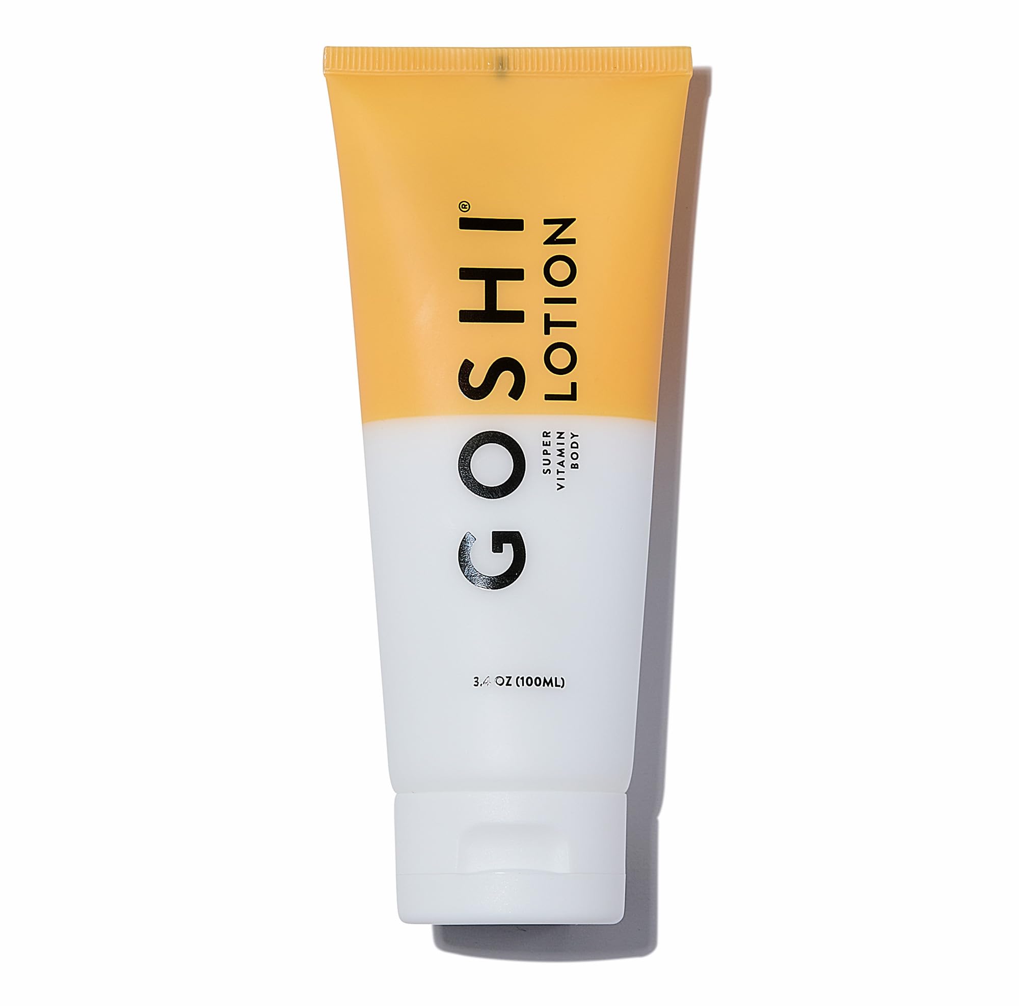 GOSHI Super Vitamin Body Lotion bottle pour for easy daily hydration.