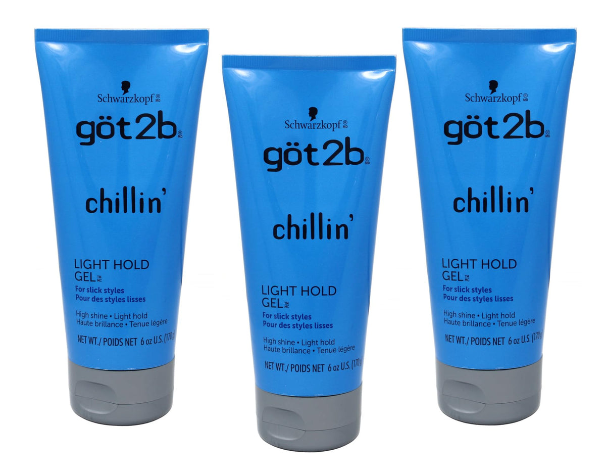 Got2B Chillin Gel Light Hold bottle delivering lightweight shine for casual looks.