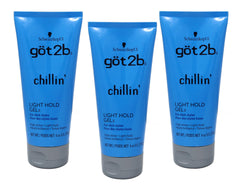 Got2B Chillin Gel Light Hold hair with high shine in a sleek finish.