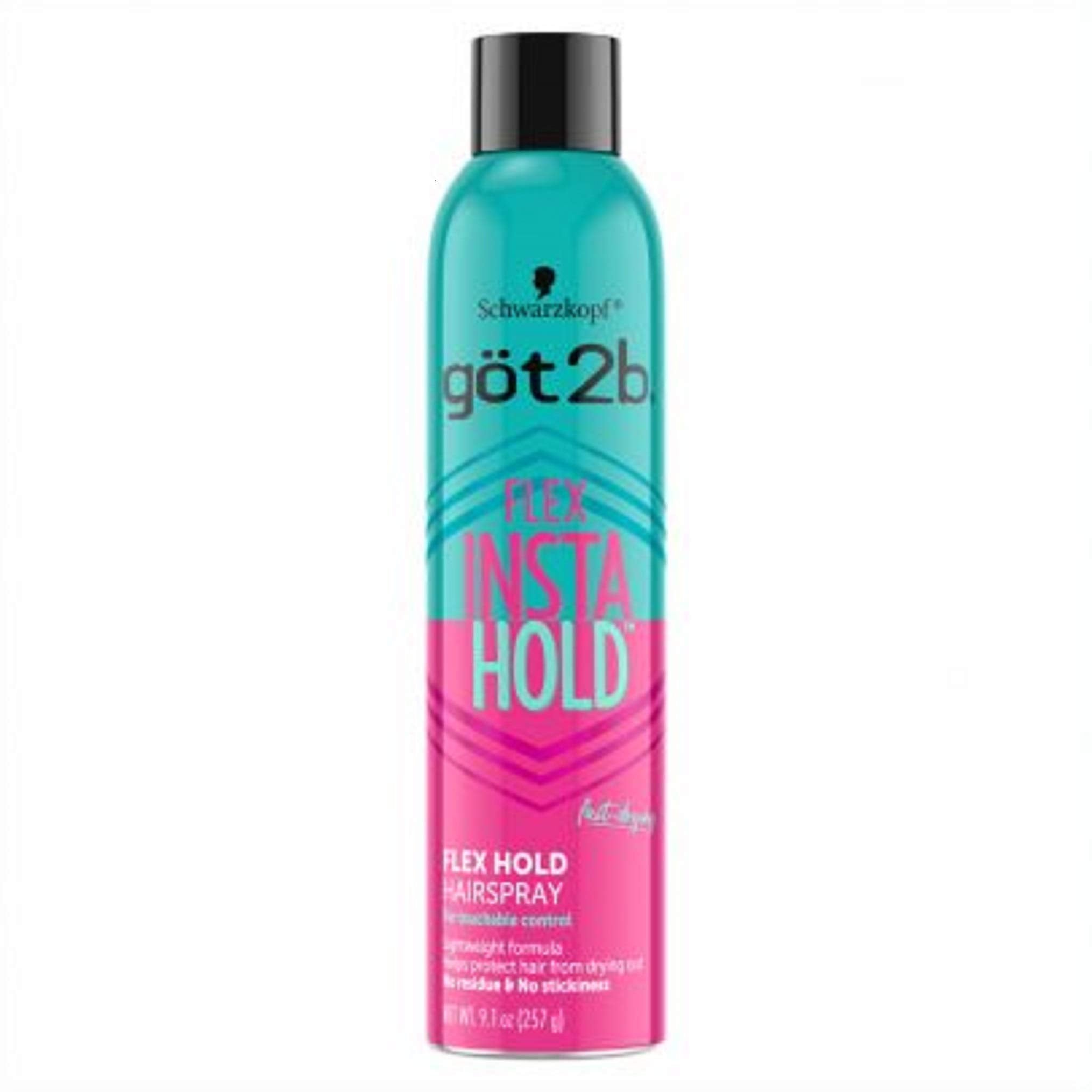 Got2b Insta Hold Flex bottle front shows lightweight hold for everyday styles.