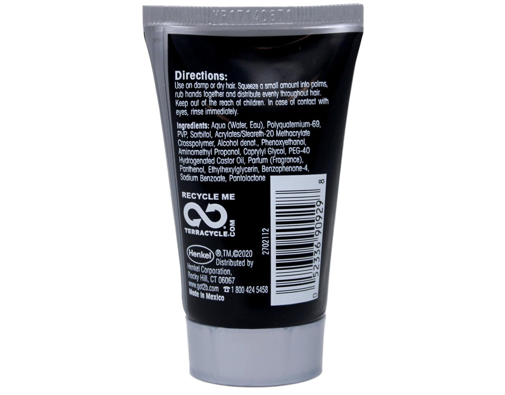 Got2B Ultra Glued Invincible Styling Gel 3-pack bottle side for reinforced hold